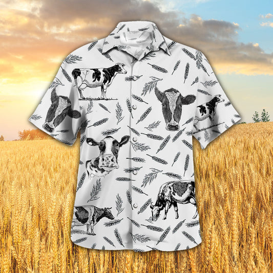 Joycorners HOLSTEIN PATTERN All Printed 3D Hawaiian Shirt