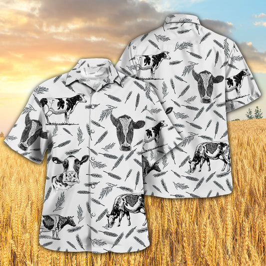 Joycorners HOLSTEIN PATTERN All Printed 3D Hawaiian Shirt