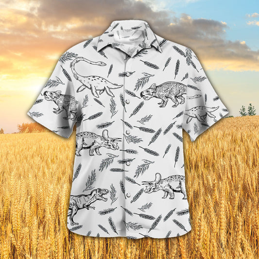 Joycorners DINOSAUR PATTERN All Printed 3D Hawaiian Shirt