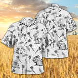 Joycorners RABBIT PATTERN All Printed 3D Hawaiian Shirt