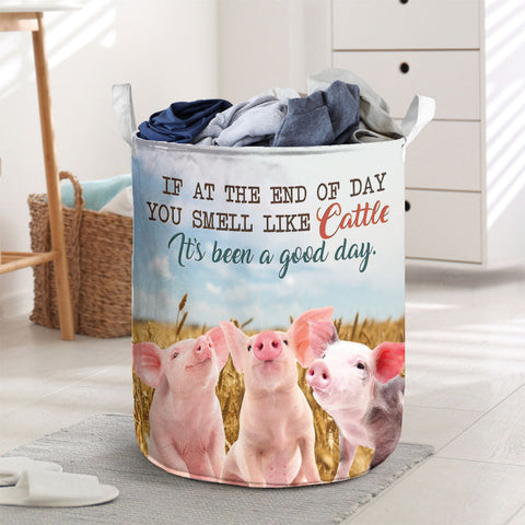 Joycorners Pig - It's Been A Good Day Laundry Basket