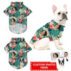 Joycorners Personalized Photos Tropical Plants All Over Printed 3D Dog Hawaiian shirt
