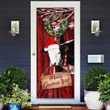 Joycorners  Cow. Cattle. Mooey Christmas Door Cover