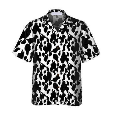 Joycorners COW PRINT SEAMLESS PATTERN All Printed 3D Hawaiian Shirt