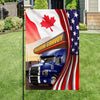 Joycorners Freedom Convoy 2022 Flag, Truckers For Freedom, Canadian Trucker, Mandate Freedom Canada USA Flag 3D All Over Printed