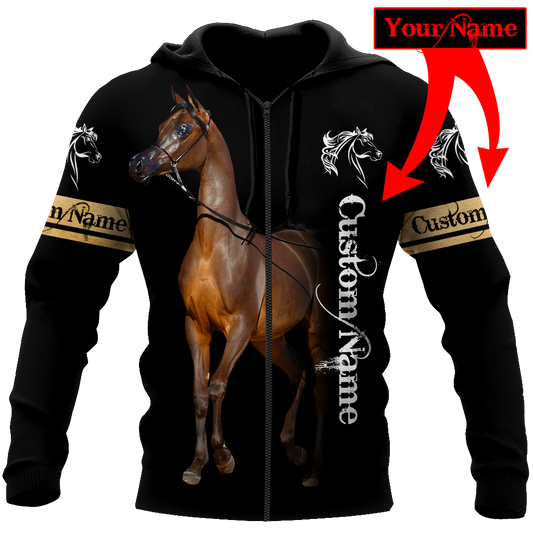 Joycorners Custom Name Horse Collection Hoodie 4