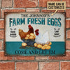 Joycorners Customized Name Farm Raised Laid Daily Turquoise All Printed 3D Metal Sign