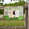 Personalized Goat Farm Wholesome Customized Classic Metal Signs