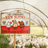 Personalized Chicken Hen House Nuggets Customized Classic Metal Signs