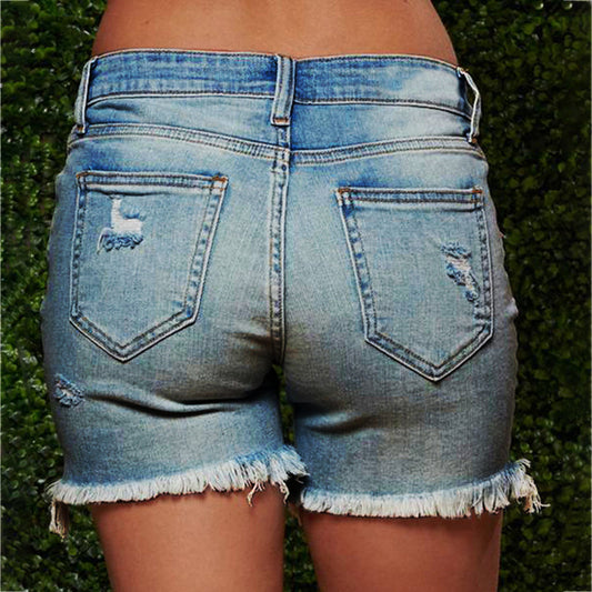 Joycorners Ripped Jean Shorts