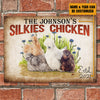 Personalized Chicken Metal Signs Silkies Chicken Customized Classic Metal Signs