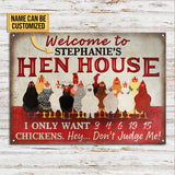 Chicken Coop Hen House Welcome Custom Classic Metal Signs