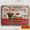 Personalized Goat Farmhouse A Little Bit Of Customized Classic Metal Signs