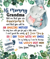 JoyCorner Personalized Printed Blanket Plants Little Elephant - Mothers Day Gift