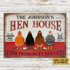 Personalized Chicken Hen House Fresh Customized Classic Metal Signs