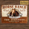 Personalized Horse Ranch Customized Classic Metal Signs