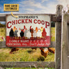 Joycorners Customized Name Chicken Coop I Only Want Chickens All Printed 3D Metal Sign