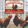 Personalized Farm Chicken Coop Rise And Shine Customized Metal Signs