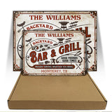 Personalized Grilling Proudly Serving You Bring Customized Classic Metal Signs