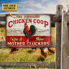 Joycorners Customized Name Chicken Coop Rise And Shine All Printed 3D Metal Sign