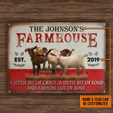 Personalized Goat Farmhouse A Little Bit Of Customized Classic Metal Signs