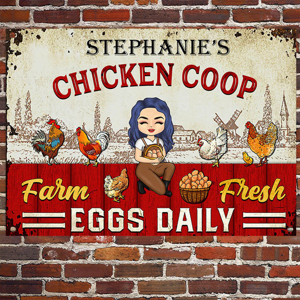 Rise And Shine Mother Cluckers - Personalized Vintage Metal Sign - Decor, Birthday Gift For Farmers , Chicken Lady