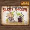 Personalized Chicken Metal Signs Silkies Chicken Customized Classic Metal Signs