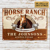 Personalized Horse Ranch Customized Classic Metal Signs