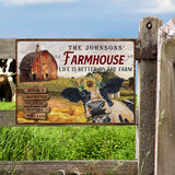 Farm Cattle Metal Signs Farmhouse Life Is Better On The Farm Custom Classic Metal Signs