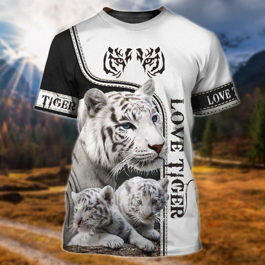 Joycorners Love Tiger Mom And Little Cubs All Over Printed 3D Shirts