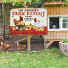 Personalized Chicken Farm Bureau Customized Classic Metal Signs