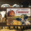 Farm Cattle Metal Signs Farmhouse Life Is Better On The Farm Custom Classic Metal Signs