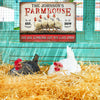 Personalized Chicken Farmhouse The Gate Open Customized Classic Metal Signs