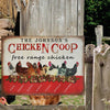 Personalized Chicken Coop Free Range Chicken Customized Classic Metal Signs