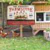 Personalized Chicken Farmhouse A Little Bit Of Customized Classic Metal Signs