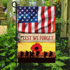 Joycorners Lest We Forget. Remember Memorial Day Veterans Day Flag All Over Printed Flag