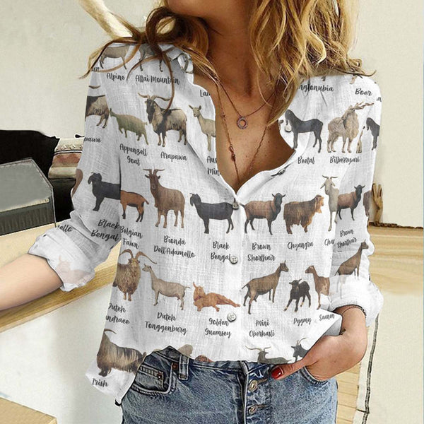 Joycorners Breeds Of Goat Casual Shirt