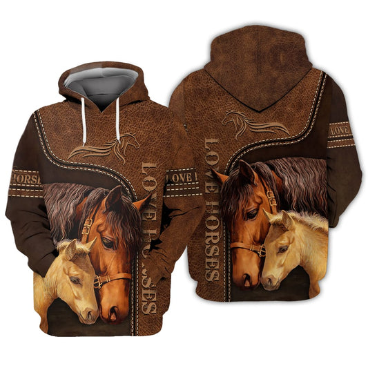 Joycorners Love Horse All Printed 3D Shirts