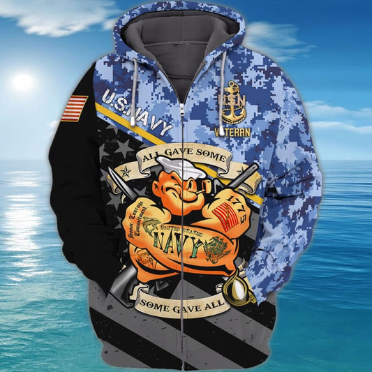 Joycorners U.S Popeye Navy Veteran - All Gave Some Some Gave All All Over Printed 3D Shirts