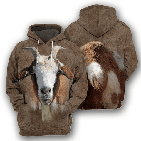 Goat 3D All Over Printed Hoodie