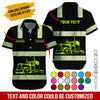 Joycorners Custom Name and Department Green Yellow Truck Uniform All Over Printed 3D Shirts