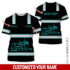 Joycorners Custom Name and Department Dark Cyan Truck Uniform All Over Printed 3D Shirts