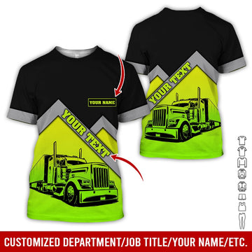 Joy Corners Custom Name Black And Green 02 Trucker T Shirt 2023