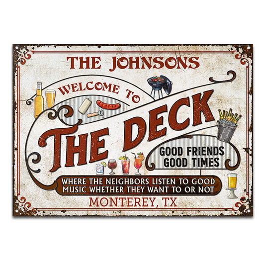 Personalized Grilling Patio Backyard Custom Classic Metal Signs