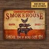 Personalized Grilling Vintage Smoke House Customized Classic Metal Signs