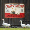 Personalized Duck Quack House Customized Classic Metal Signs