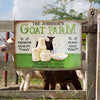 Personalized Goat Farm Wholesome Customized Classic Metal Signs