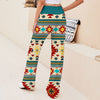 Joycorners Colorful Pattern 3D Printed Wide Leg Long Pants