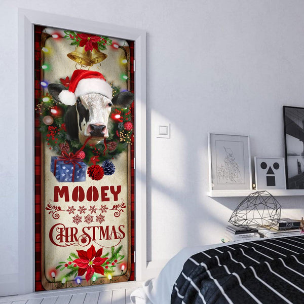 Joycorners Mooey Christmas Cow Door Cover
