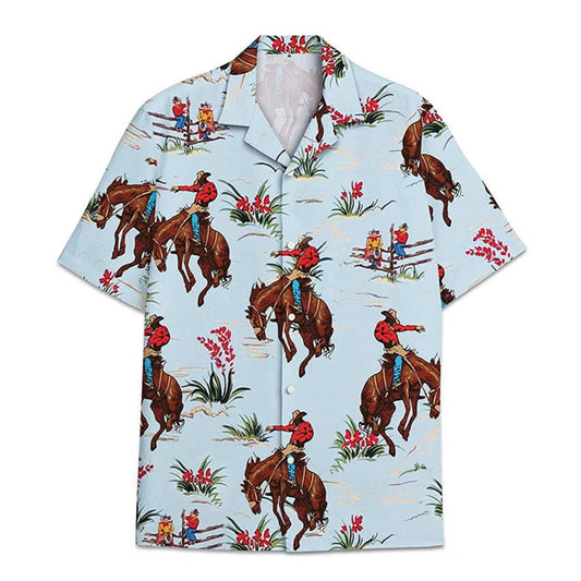 Joycorners Horse Pattern All Over Printed 3D Hawaiian shirt